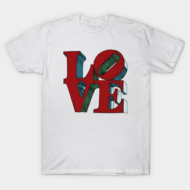 Philly Love T-Shirt by Elizabeth Weglein Art